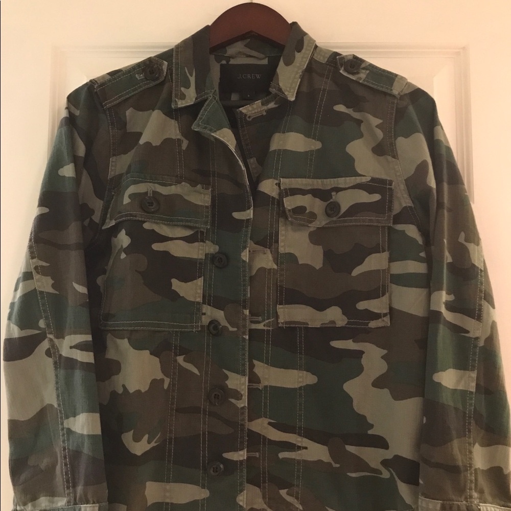 J. Crew Camo Jacket